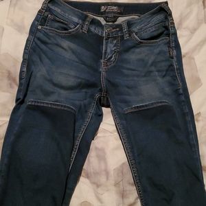 Silver Aiko Skinny Jeans